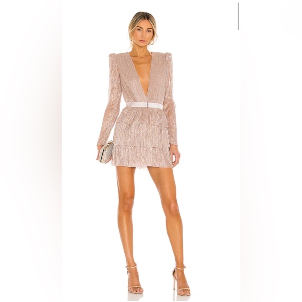 Sabina Musayev Carry Mini Dress in Blush